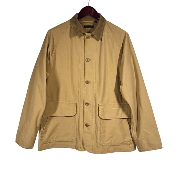 Uniqlo Jackets & Blazers - Uniqlo Utility Jacket Sz M Brown Corduroy Collar Classic Chore Coat Hunt 439578